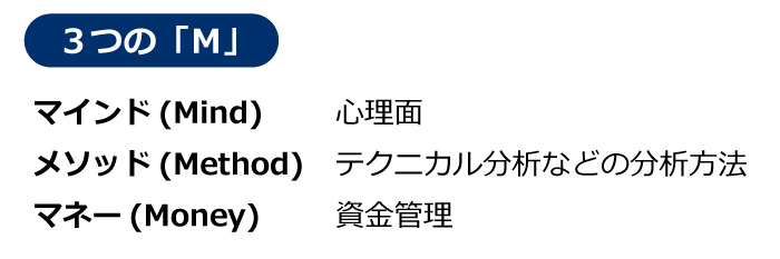 心理面・テクニカル分析などの分析方法・資金管理