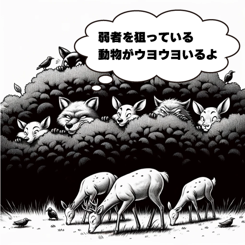 相場ではあなたを狙っているライオンやチーターがたくさんいます。