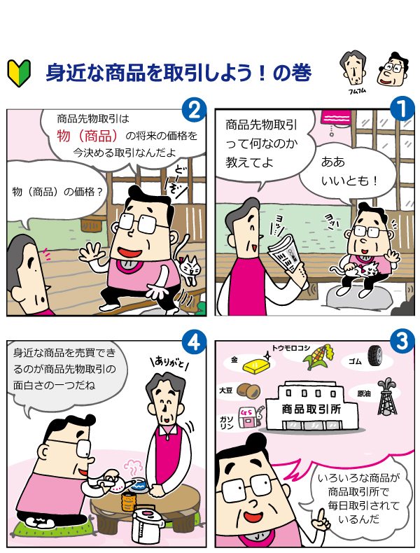 商品デリバティブ取引の漫画